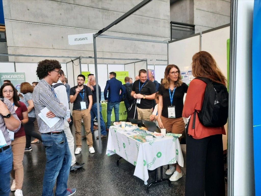 Visuel Atlasanté aux Géodatadays 2023 à Reims